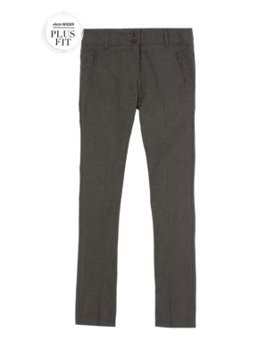 Plus Fit Girls&#39; Crease Resistant Zip Pocket Trousers with Stormwear&trade;